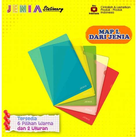 Jual Map L Folio Jenia Map L Murah Map L Transparan Stopmap Plastik