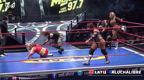 Martes De Cmll Marcela Skadi Y Vaquerita Vs La Comandante La