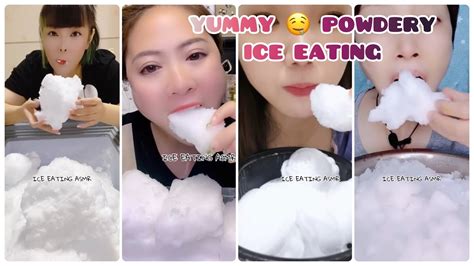 Asmr Dry Ice Eating And Freezer Frost Eating And Powdery Ice Eating And 吃冰 And Fagyasztófagy And Ice