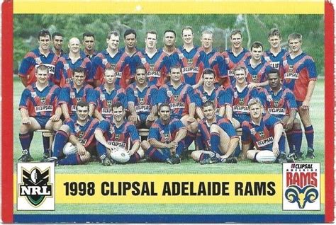 Meti Noovao Adelaide Rams Rugby League Card 1998 Ramcard Rare Heavily