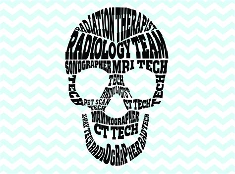 Radiologist Svg Radiology Skull Shape Radiologic Technologist Svg