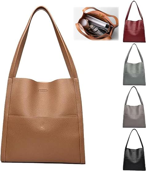 Amazon Bolso De Hombro De Cuero Genuino De Color S Lido Bolso De