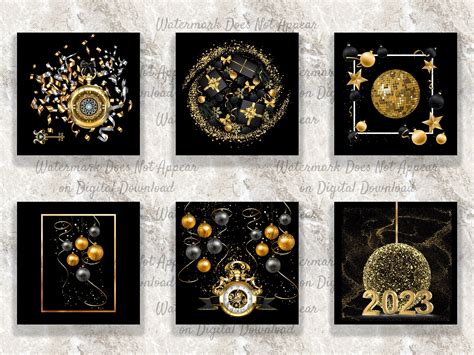 2023 New Years Clip Art Set, Celebration 2023 Digital, Instant Download ...