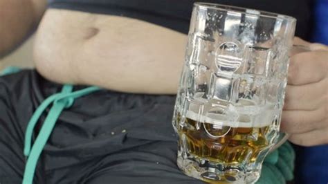 Fat Man Drinks Beer Beer Belly Stock Footage Video (100% Royalty-free ...