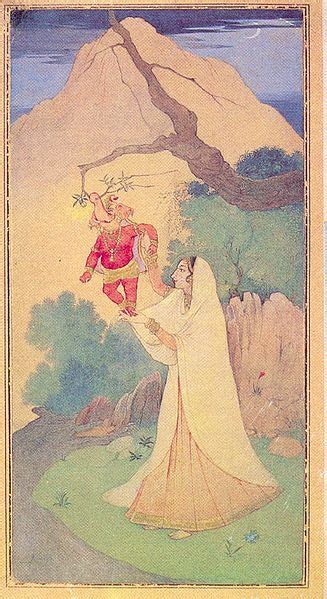 Ganesh-janani - Abanindranath Tagore - WikiArt.org - encyclopedia of ...