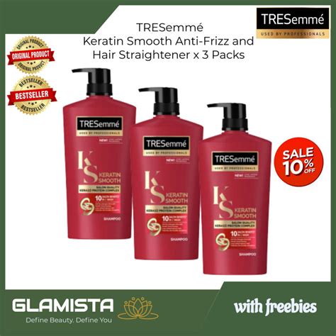 Glamista Tresemmé Keratin Smooth Anti Frizz And Hair Straightener Shampoo For Dry And Frizzy