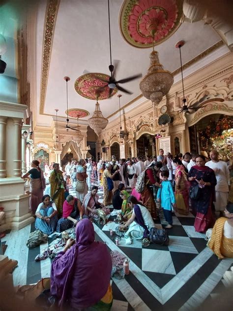 Iskcon Temple vrindavan editorial image. Image of facade - 259469845