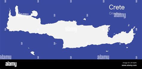 Un mapa isométrico de Creta es una isla en el archipiélago Dodecaneso