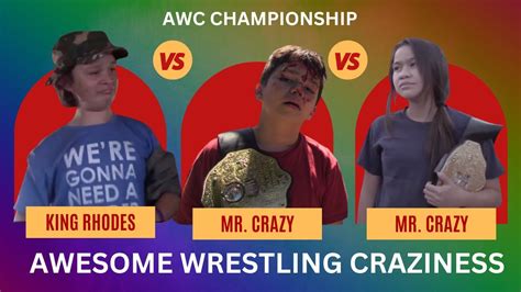 King Rhodes Vs Mr Crazy Vs PUU AWC Championship Triple Threat Ladder