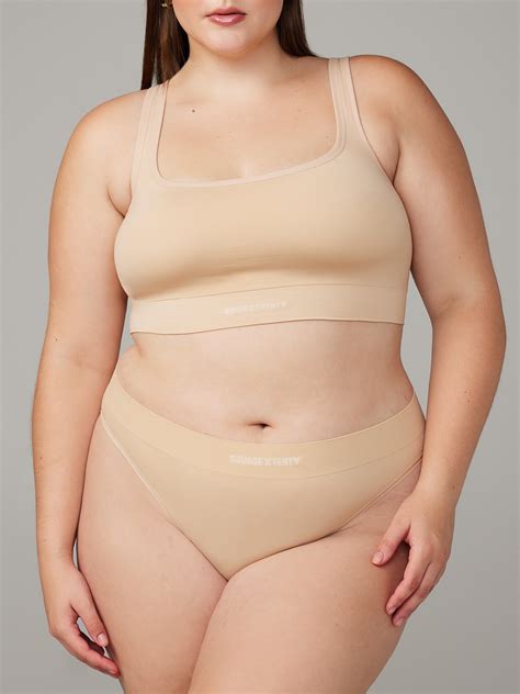 Seamless High Waist Bikini Panty In Nude SAVAGE X FENTY France