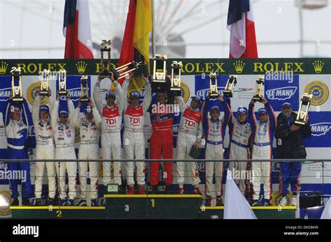 Jun Le Mans France Podium Celebrations Winners Emmanuele