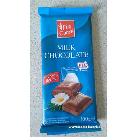 Ile Kcal Ma Czekolada Milk Chocolate Fin Carre Tabele Kalorii