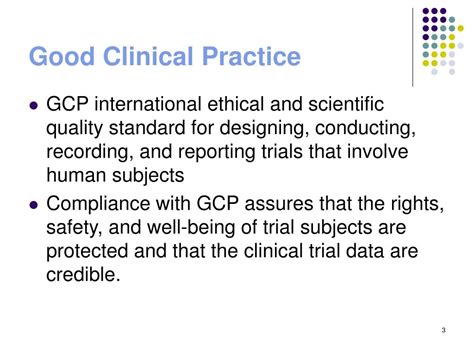 Ppt Good Clinical Practices Regulatory Guidelines For The Conduct Of