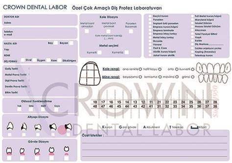 Crown Dental Labor Zel Ok Ama L Di Laboratuvar