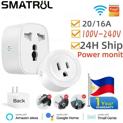 Smatrul Tuya Wifi Smart Socket A Original Wifi Smart Plug With