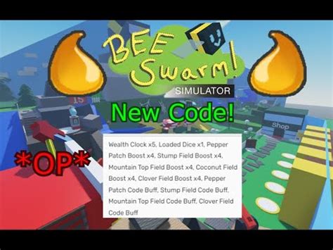 New Code OP Bee Swarm Simulator YouTube