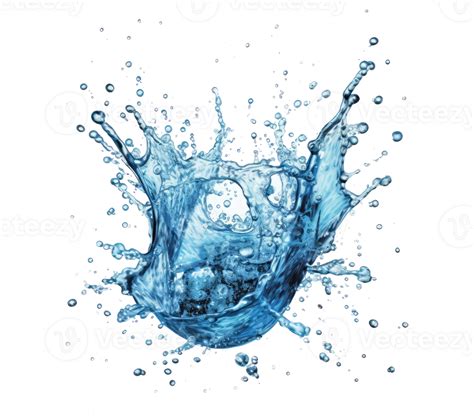 Blue Water Splash 24760679 Png