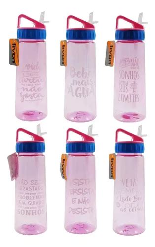 Garrafa Squeeze De Plástico 650ml Frases Livon MercadoLivre