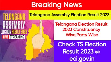 Telangana Assembly Election Result 2023 Winner List PDF Party Wise