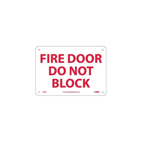 Accuformnmc Mext Safety Sign Fire Door Do Not Block