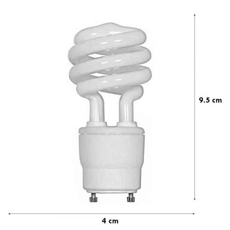 FOCO AHORRADOR ESPIRAL LUZ BLANCA 13W GU24 120V Ilumi