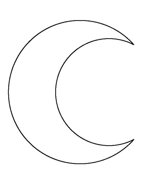 Free Crescent Moon Template