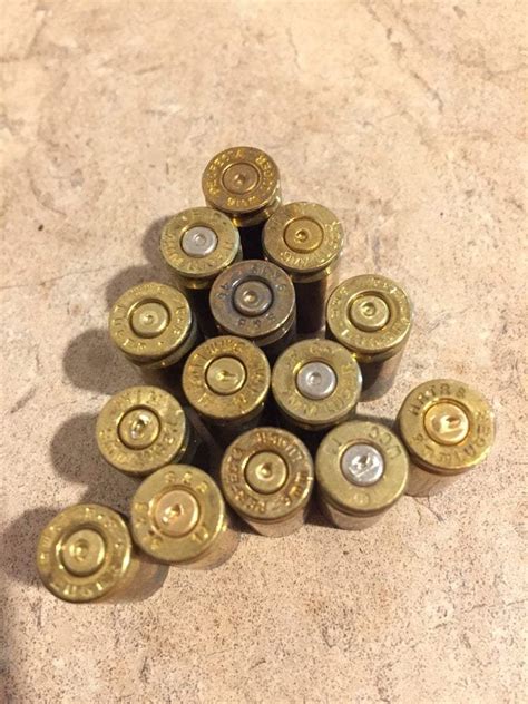 9mm Brass Shells Used Spent Casings Once Fired Luger 9x19 Pistol Uncle