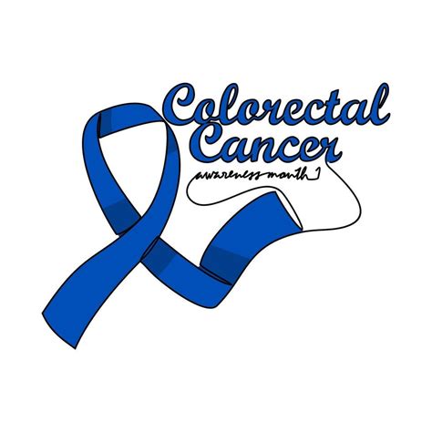 One Continuous Line Drawing Of Colorectal Cancer Awareness Month With