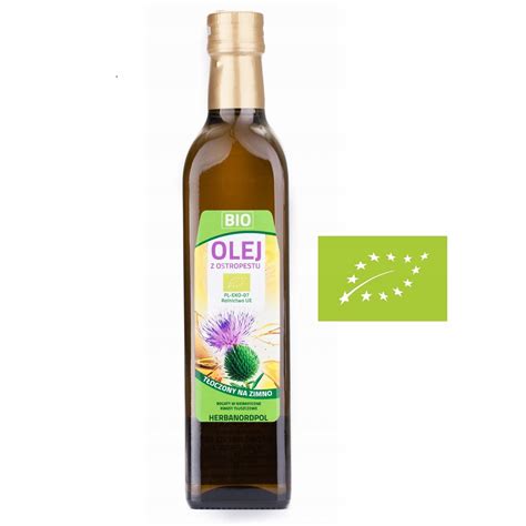 BIO Olej z Ostropestu 500ml Tłoczony na zimno 10000889512 Allegro pl