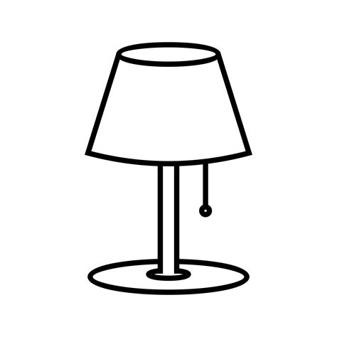 Lamp Line black icon 602470 Vector Art at Vecteezy