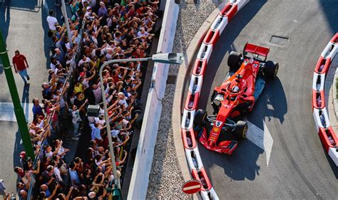 Sebastian Vettel CRASHES Ferrari at F1 demo event in Milan | F1 | Sport ...