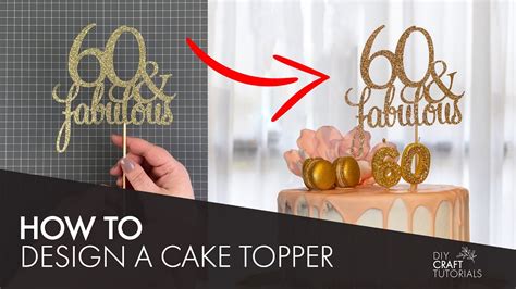 HOW TO MAKE A CAKE TOPPER IN CRICUT DESIGN SPACE DIY Cake Topper