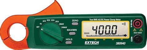 Extech 380940 True RMS AC DC Mini Power Clamp Meter TEquipment