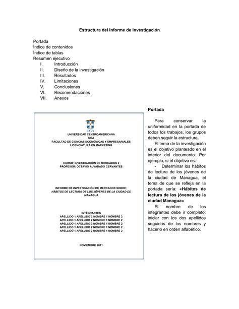 Formato Informe De Investigacion