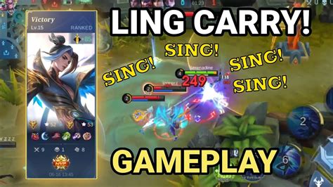 Ling Menggendong Tim Sampai Mvp Gameplay Rank Mythical Glory Mobile