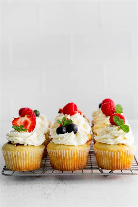 Berry Filled Vanilla Cupcakes With Best Mascarpone Frosting Boulder