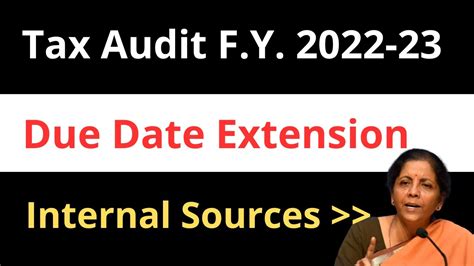 Tax Audit Report Due Date Extension Big Update F Y 2022 23 Last Date