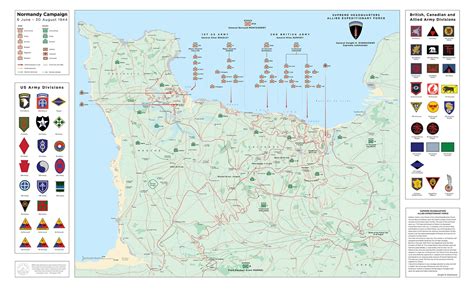 Operation Overlord and the Normandy Campaign, 1944 Map Comprehensive ...