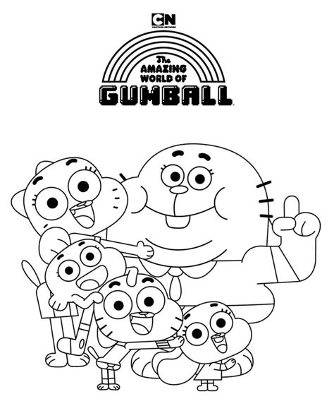 Gumball Para Colorir - Desenhos de Gumball para colorir - Desenhos para imprimir