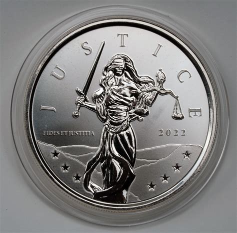 1 Troy Oz 999 Silver Gibraltar One Pound Lady Justice Coin Ebay