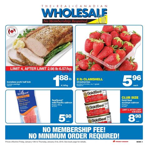 Real Canadian Wholesale Club Flyer January To