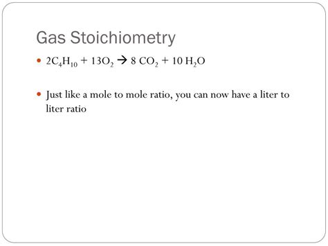 Ppt Ideal Gas Law And Gas Stoichiometry Powerpoint Presentation Id