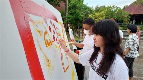 Caca Raissa Melukis Bersama Duo Jegeg Dan Anak Beranugerah Khusus Di