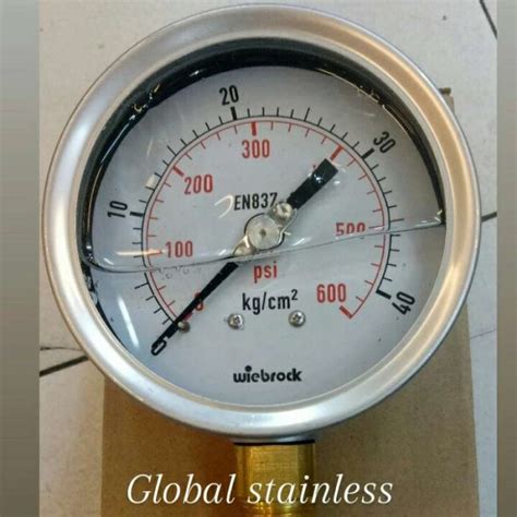 Jual Pressure Gauge Raket Stainless Inch Bar Psi Di Seller