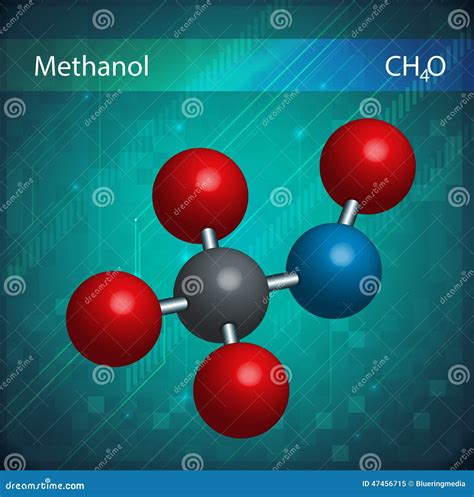 Methanol formula stock vector. Illustration of ch3oh - 47456715