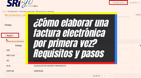 Facturaci N Electr Nica Sri Paso A Paso De Elaboraci N