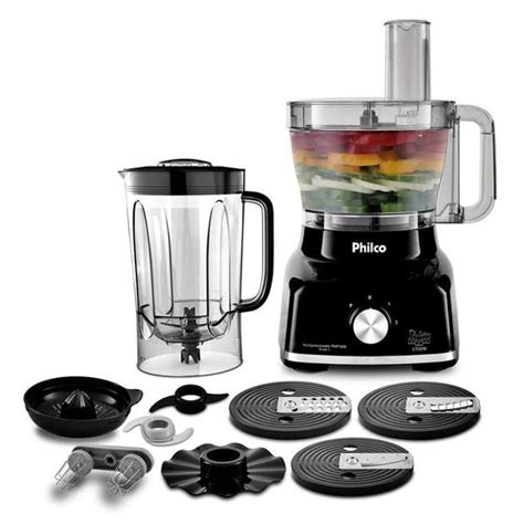 Multiprocessador De Alimentos Philco Preto 9 Em 1 1700 220v