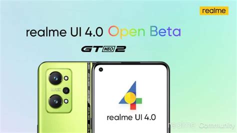 Realme Releases The Realme Ui Open Beta Program To The Gt Neo