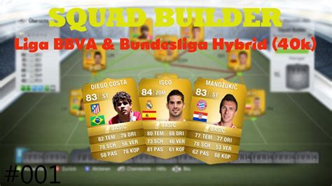 FIFA 14 Squad Builder 001 40 000 Coins Liga BBVA Bundesliga Hybrid