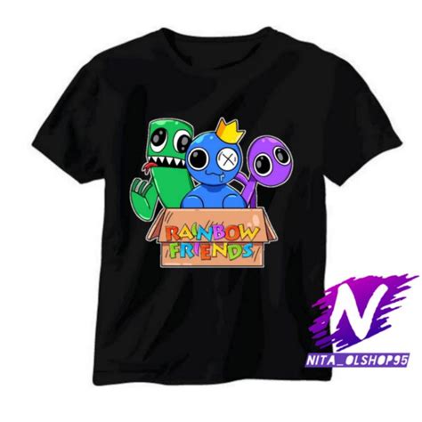 Jual Baju Anak Rainbow Friends Kaos Anak Rainbow Friends Baju Rainbow